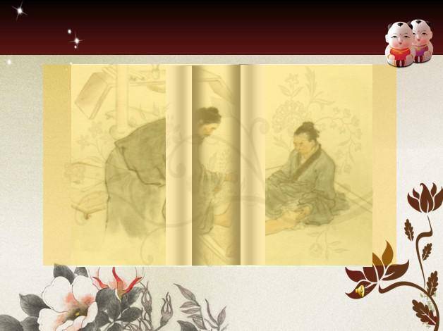 ​两种动态古画卷轴风格插图