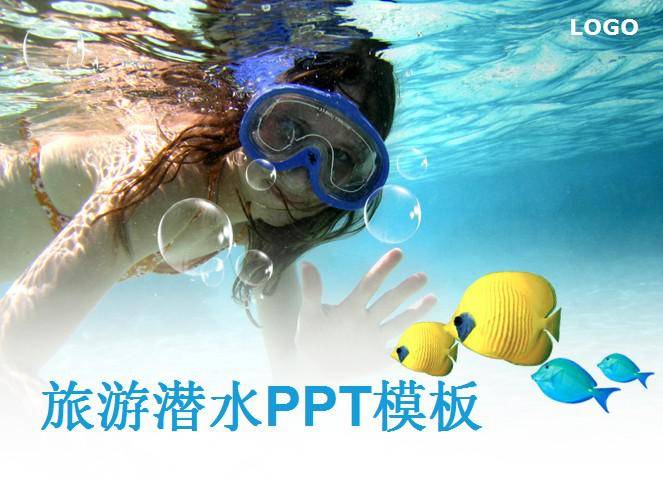 海洋潜水旅游PPT模板插图