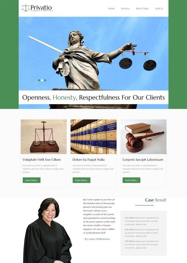 西方法律社会HTML5模板插图