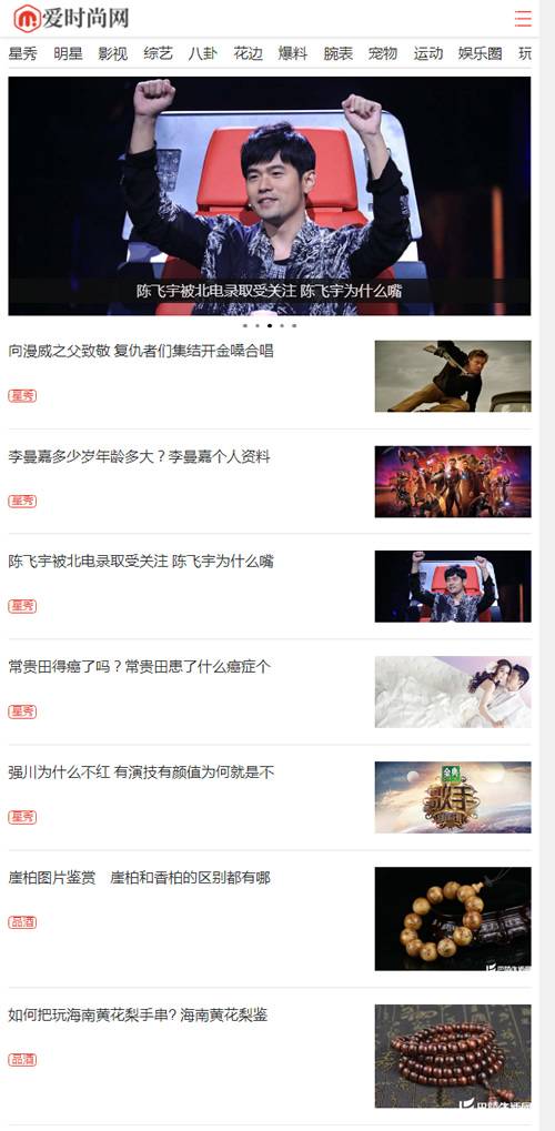 娱乐新闻资讯类网站源码 时尚新闻资讯类网站织梦模板 (带手机版数据同步)插图2