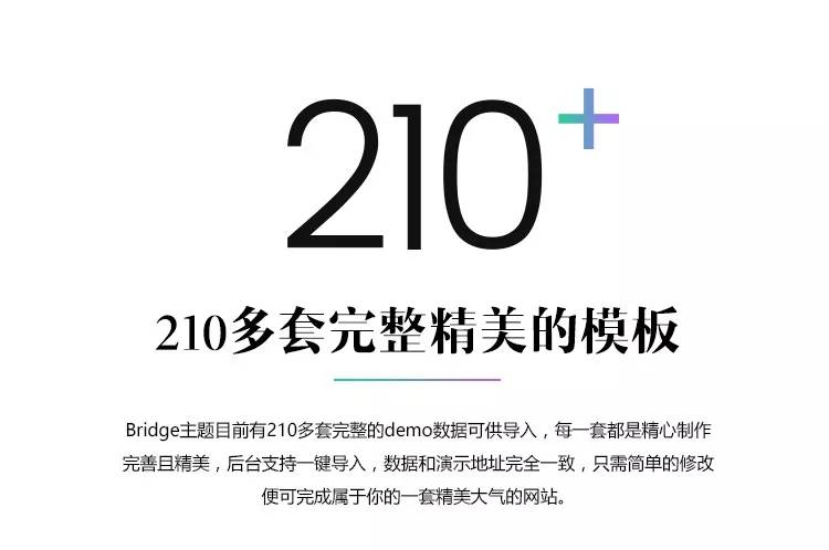 WordPress响应式拖拽编辑html5响应式主题Bridge汉化主题插图1