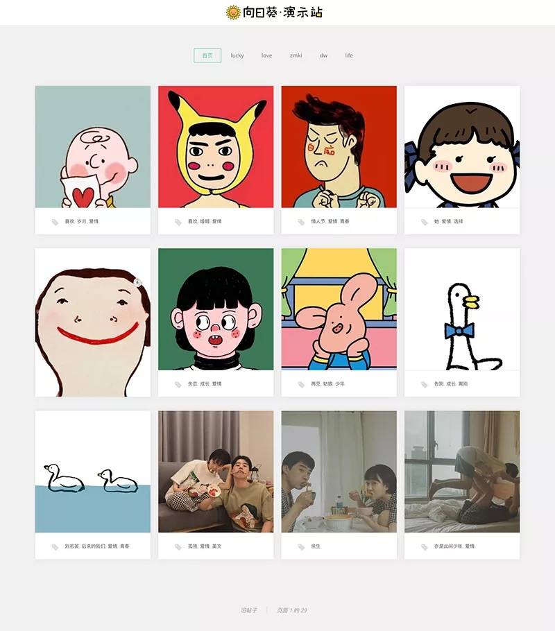 WordPress响应式图片主题Portfolio汉化主题插图