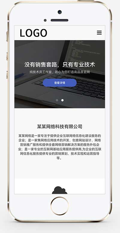 SEO优化网站建设网络科技公司类网站源码pbootcms模板插图