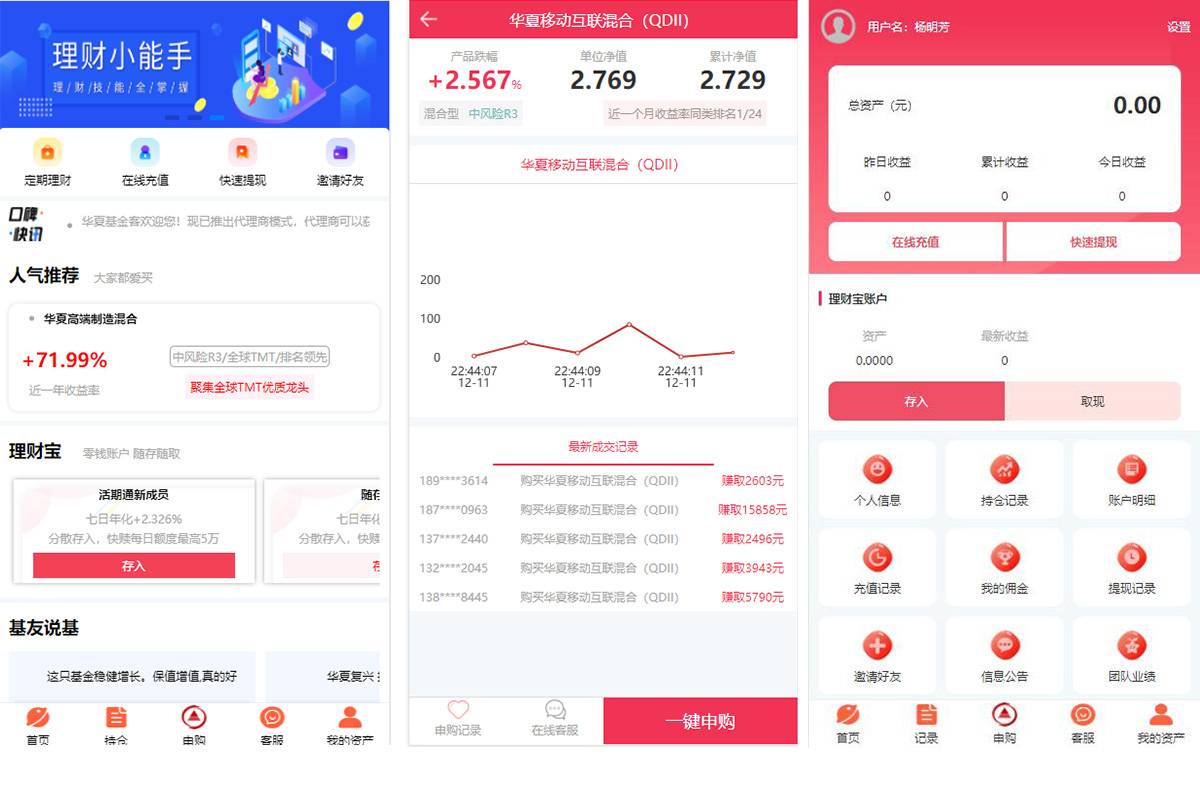 基金定投-理财、数字币货币、投资理财源码插图
