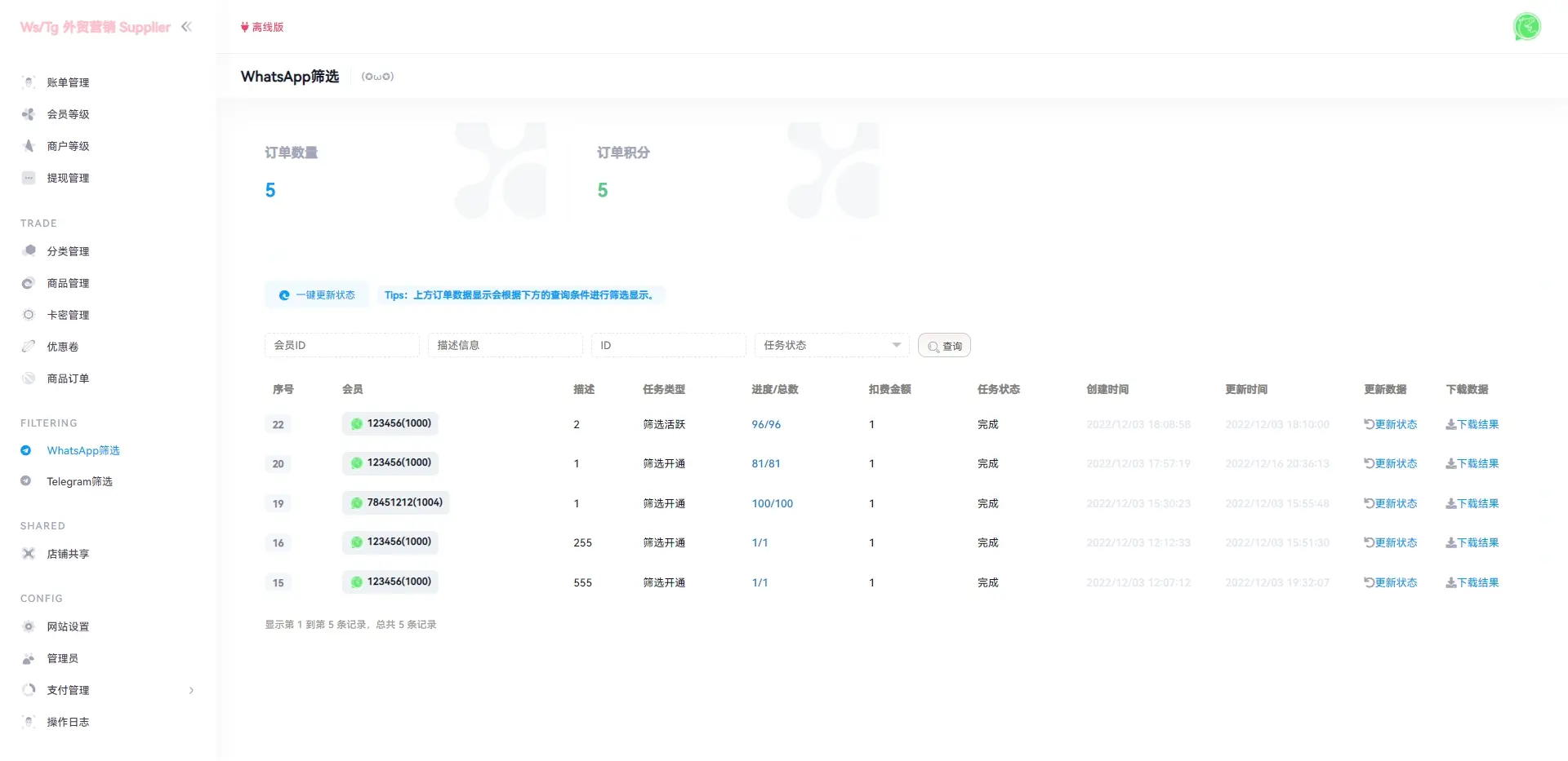 WhatsApp筛选Ws/Tg外贸营销Supplier推特号/FB号/谷歌号/小火箭Ws/Channel社交账号插图10
