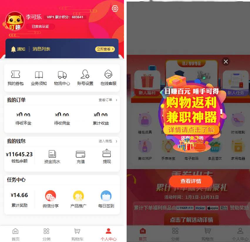 2023分销商城理财商城系统源码全开源PHP+VUE源码插图4