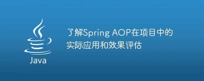 评估Spring AOP在项目中的实际应用和效果插图