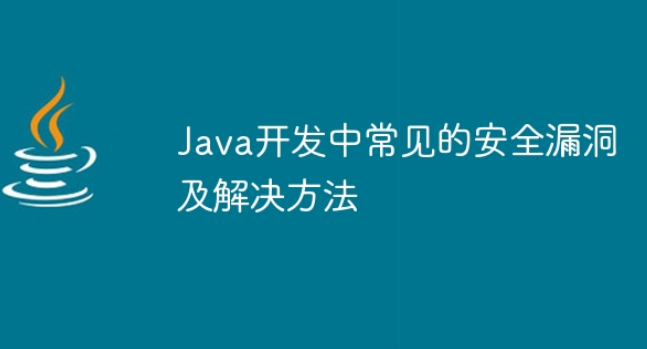 Java开发中常见的安全漏洞及解决方法插图