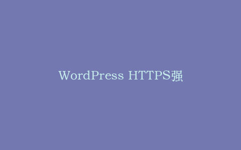 WordPress HTTPS强制实施:从SSL证书到混合内容修复