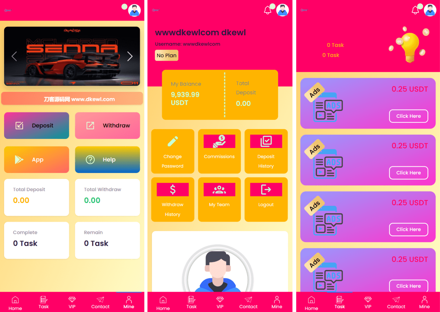 SENNA海外广告奖励投资理财源码投资理财新模式