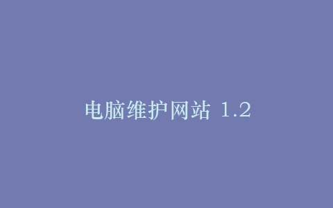 电脑维护网站 1.2插图