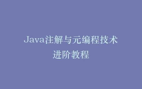 Java注解与元编程技术进阶教程插图