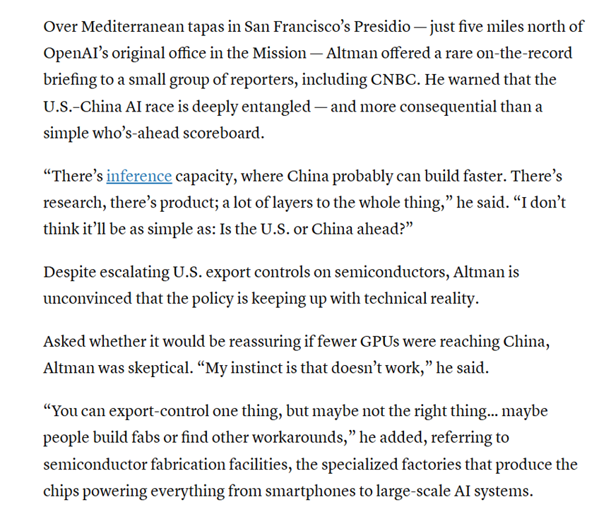Sam Altman:美国严重低估中国AI实力,OpenAI开源因为DeepSeek插图2 Sam Altman:美国严重低估中国AI实力,OpenAI开源因为DeepSeek插图2