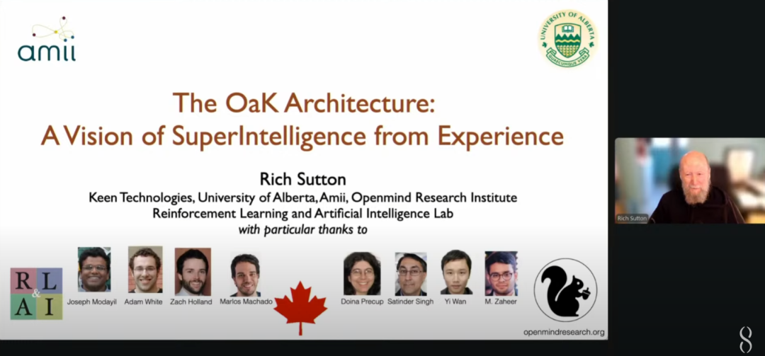 强化学习之父Richard Sutton最新演讲揭示OaK架构：通向超级智能的八步愿景插图1