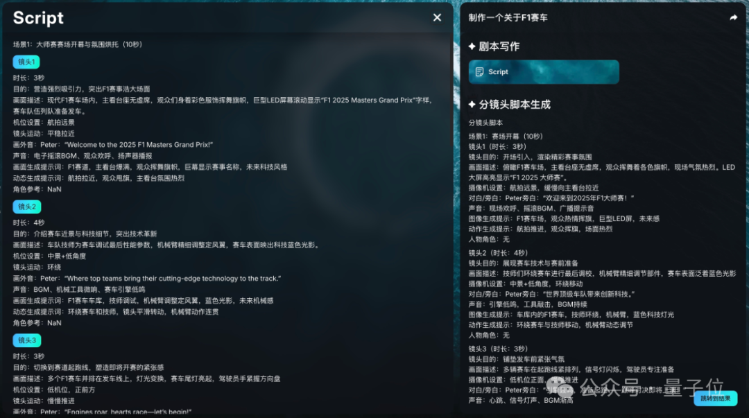 首个接入GPT-5的视频Agent！一句话生成商业级广告大片，分镜配音字幕等全包了插图10